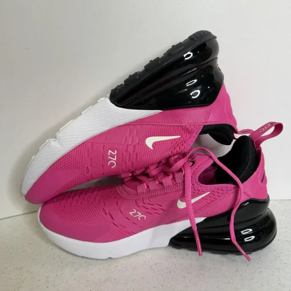 Nike Air Max 270 GS Pink Mesh Shoes
